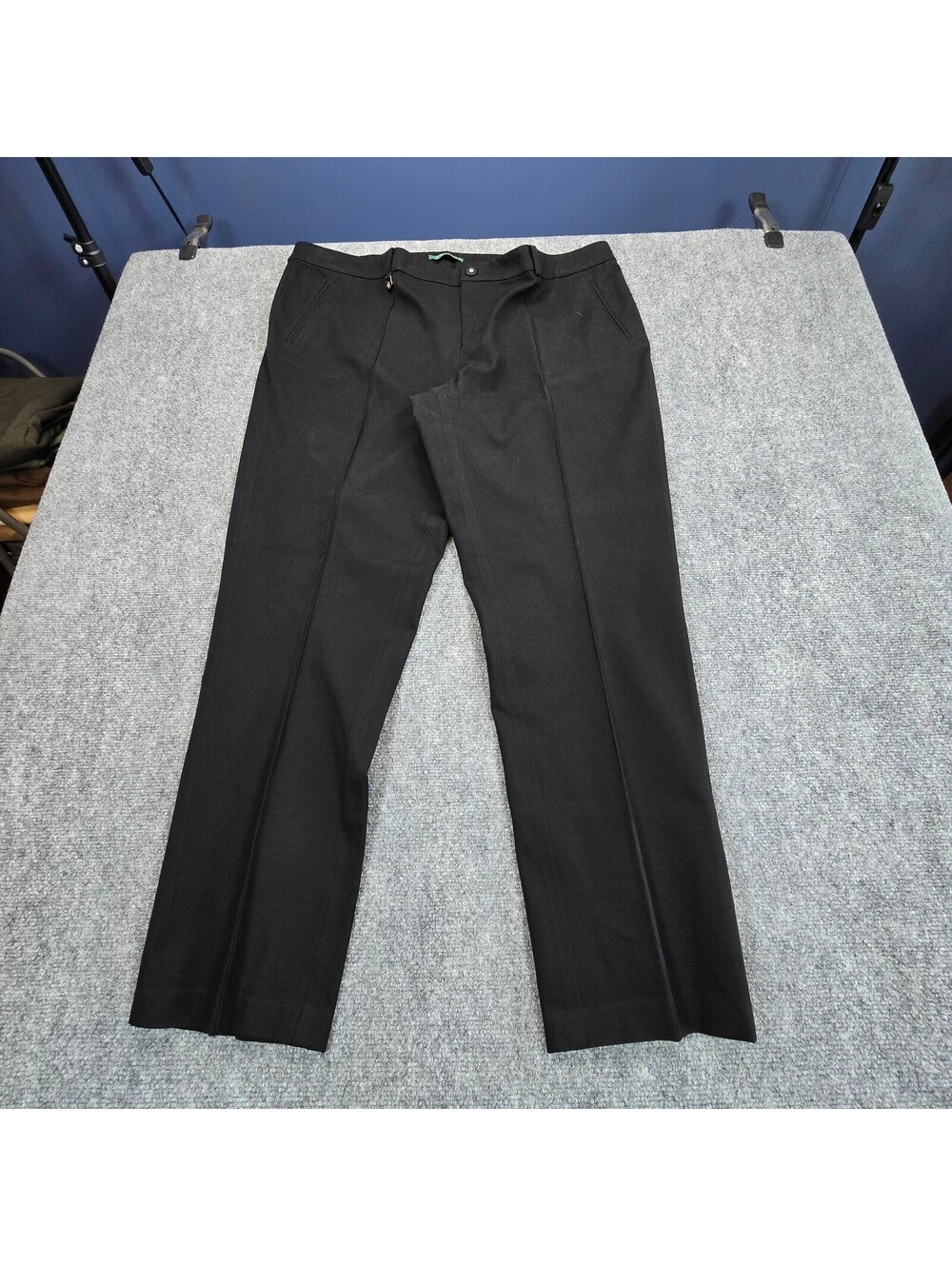 Lauren Ralph Lauren Black Cotton Stretch Dress Pants Women's 20W